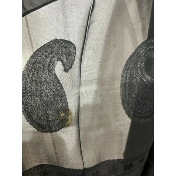 Black color sheer scarf  New100% polyester - Picture 3 of 5